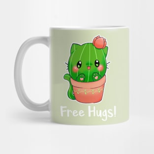 "catcus" cactus cat free hugs Mug